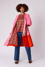Taryn Coat, Pink Colorblock