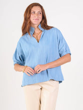 Poppy Top, Denim Chambray