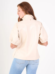 Poppy Top, Sandshell Vegan Leather