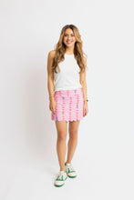 Floral Vine Scallop Athleisure Skort
