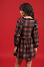 Beatrice Ruffle Dress, Yuletide Plaid