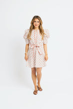 Digital Floral Shirt Dress with Tie