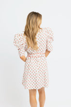Digital Floral Shirt Dress with Tie