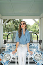 Poppy Top, Denim Chambray