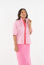 Bonny Top, Pink Carnation Stripe
