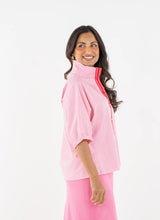 Bonny Top, Pink Carnation Stripe