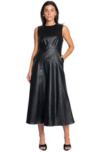 Claire Dress, Black Metallic Denim