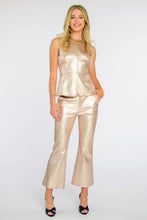 Claire Top, Metallic Denim