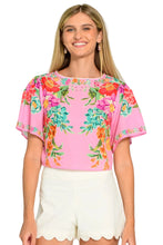 Paloma Top, Tulip Tapestry/Cotton Candy