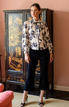 Brit Bow Blouse, Snow Tulip