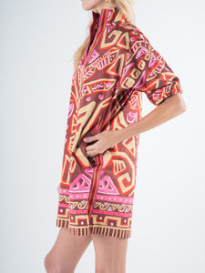 Poppy Dress, Tribal Palm