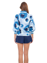 Lolli Sweater, Blue Collegiate Cheetah