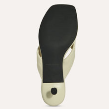 Eva Kitten Heel, Cream Leather