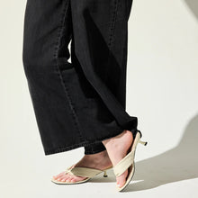 Eva Kitten Heel, Cream Leather