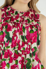 Olivia Top, Bougainvillea Silk