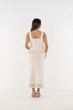 Capri Knit Skirt, Blanc Petals