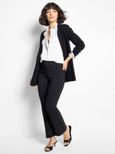 Elegant Knit Blazer, Black