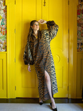 Fiona Dress, Tiger Jacquard