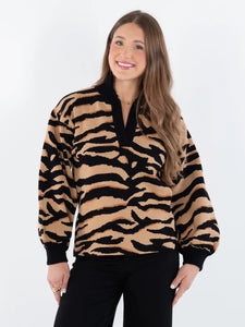 Lolli Sweater, Tiger Jacquard