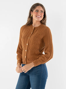 Chloe Cardigan, Brown Sugar