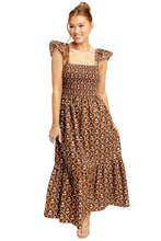 Floral Poplin Smock Tier Dress