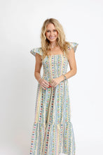 French Cottage Floral Smock Maxi Dress