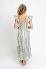 French Cottage Floral Smock Maxi Dress
