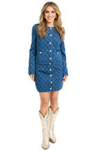 Denim Stitch Novelty Skirt