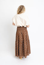 Floral Smock Tier Maxi Skirt