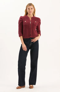 Liza Cotton Blend Knit Jacket