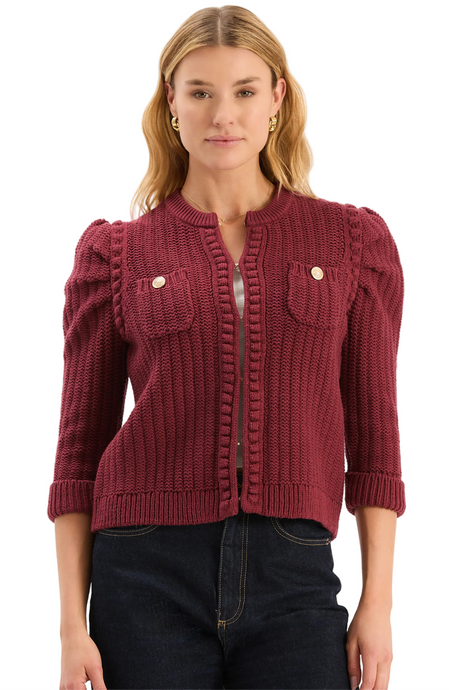 Liza Cotton Blend Knit Jacket