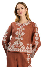 Pia Linen Embroidered Jacket