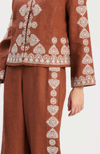 Pia Linen Embroidered Jacket