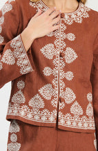 Pia Linen Embroidered Jacket