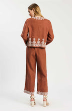 Gianna Linen Embroidered Pant