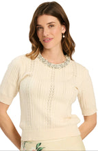 Drew Embellished Pointelle Top