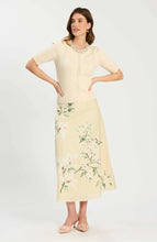 Valentina Cotton/Linen Floral Skirt