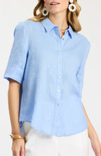 Tommy Linen Shirt, Vista Blue