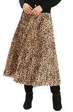 Cara Pleated Animal Skirt