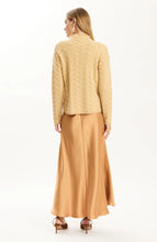 Gracie Cashmere Basketweave Sweater, Iced Coffee
