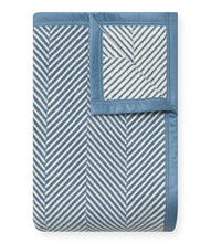 Harborview Herringbone Cornflower Blanket, Midi