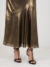 Bias Skirt, Liquid Gold