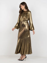 Bias Skirt, Liquid Gold