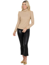Tessa Turtleneck, Metallic Gold Knit