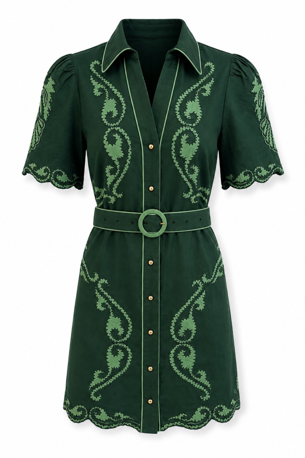 green poppy dress Anna Cate Collection going-out-dresses