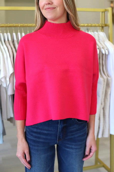 Aja Sweater, Super Pink