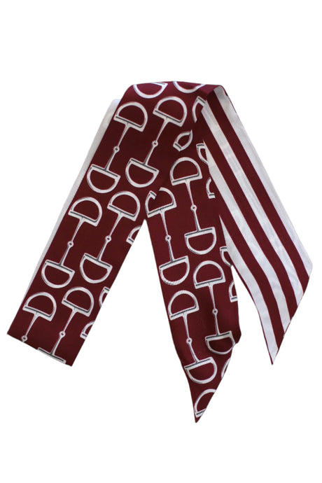 Gameday Signature Twilly, Maroon & White