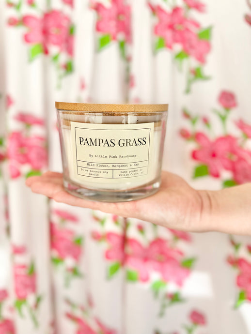 14oz Pampas Grass 3-Wick Candle