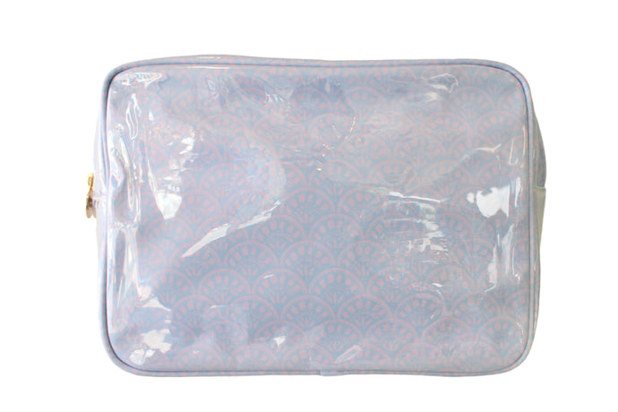 Clear Coat XLarge Pouch, Periwinkle