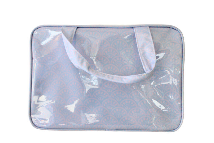 Clear Coat Toiletry Case, Periwinkle